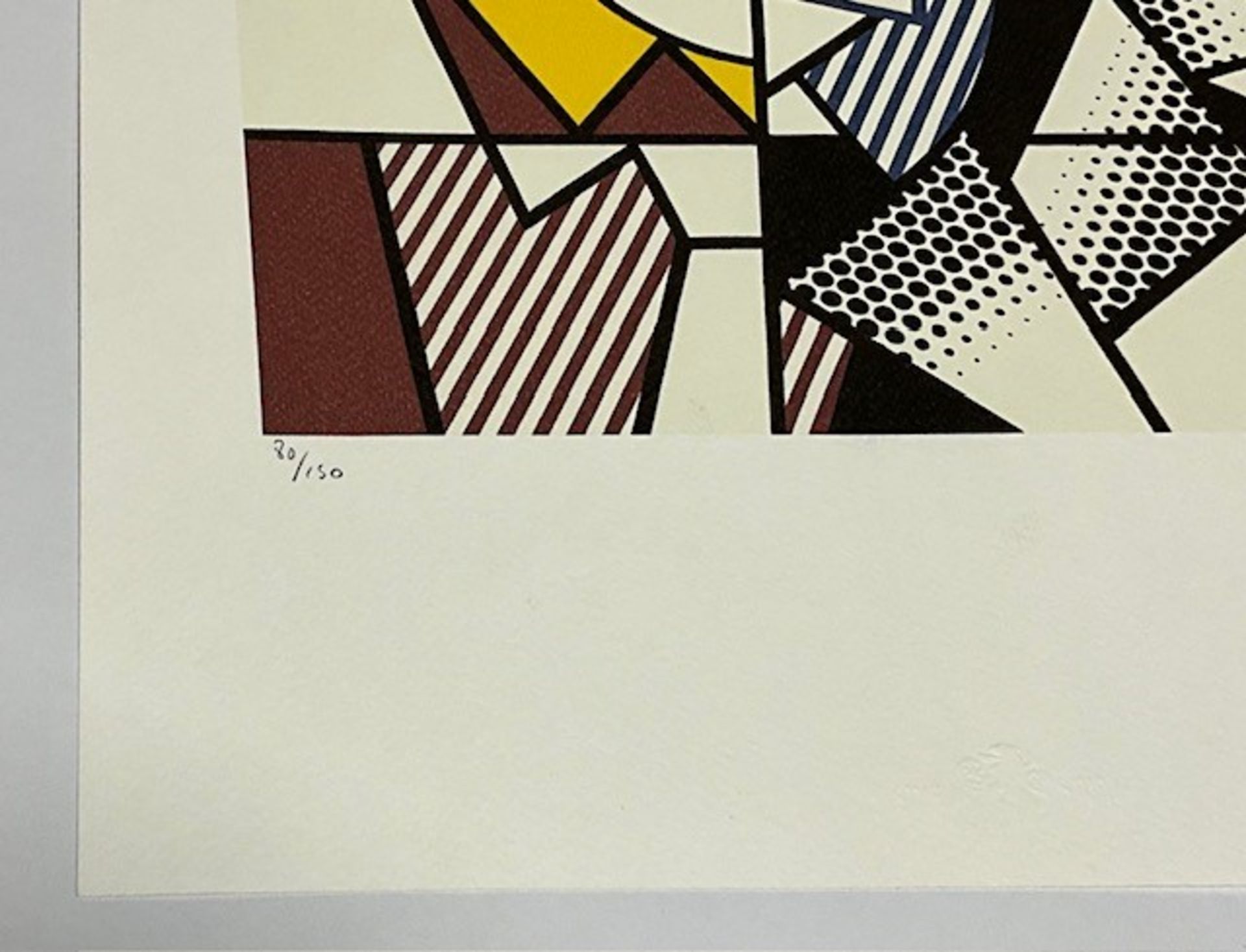 Roy Lichtenstein Pop Art Lithograph Print - Bild 4 aus 6