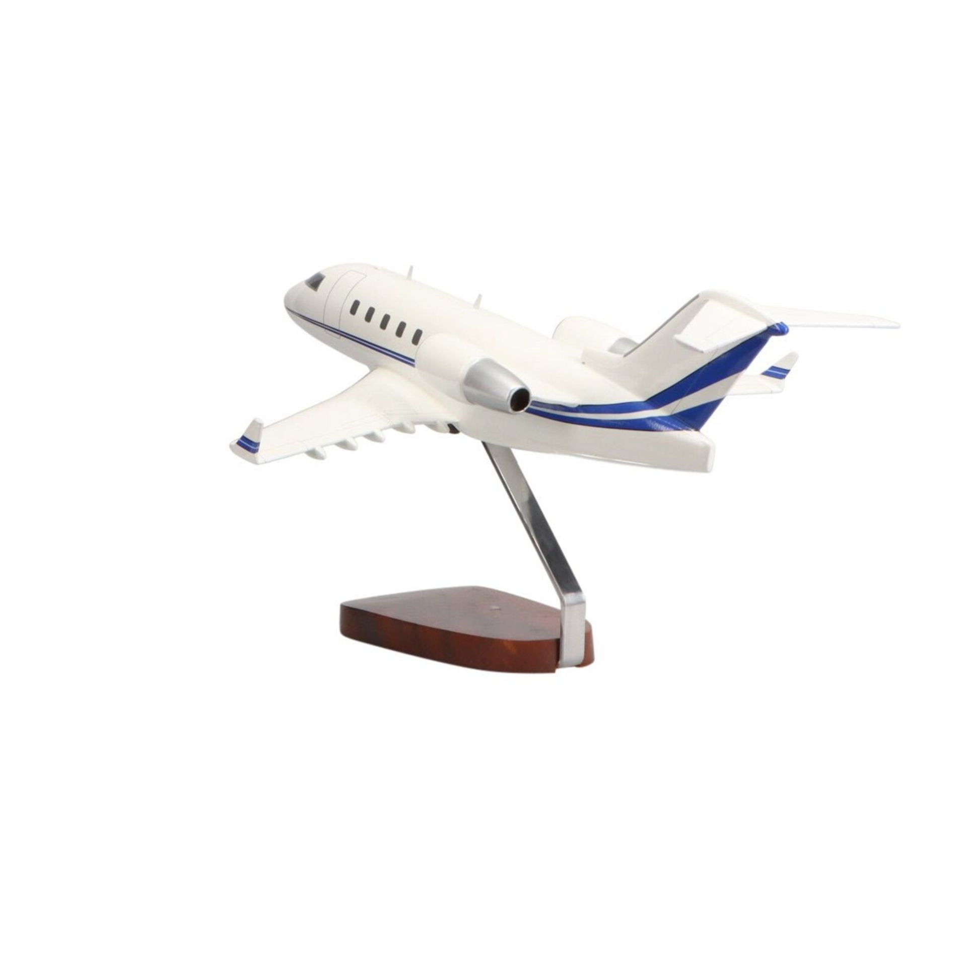 Bombardier Challenger 600 Wooden Scale Desk Model Display - Image 3 of 4