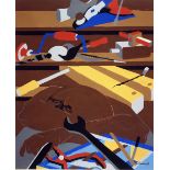 Jacob Lawrence "Tools, 1978" Offset Lithograph