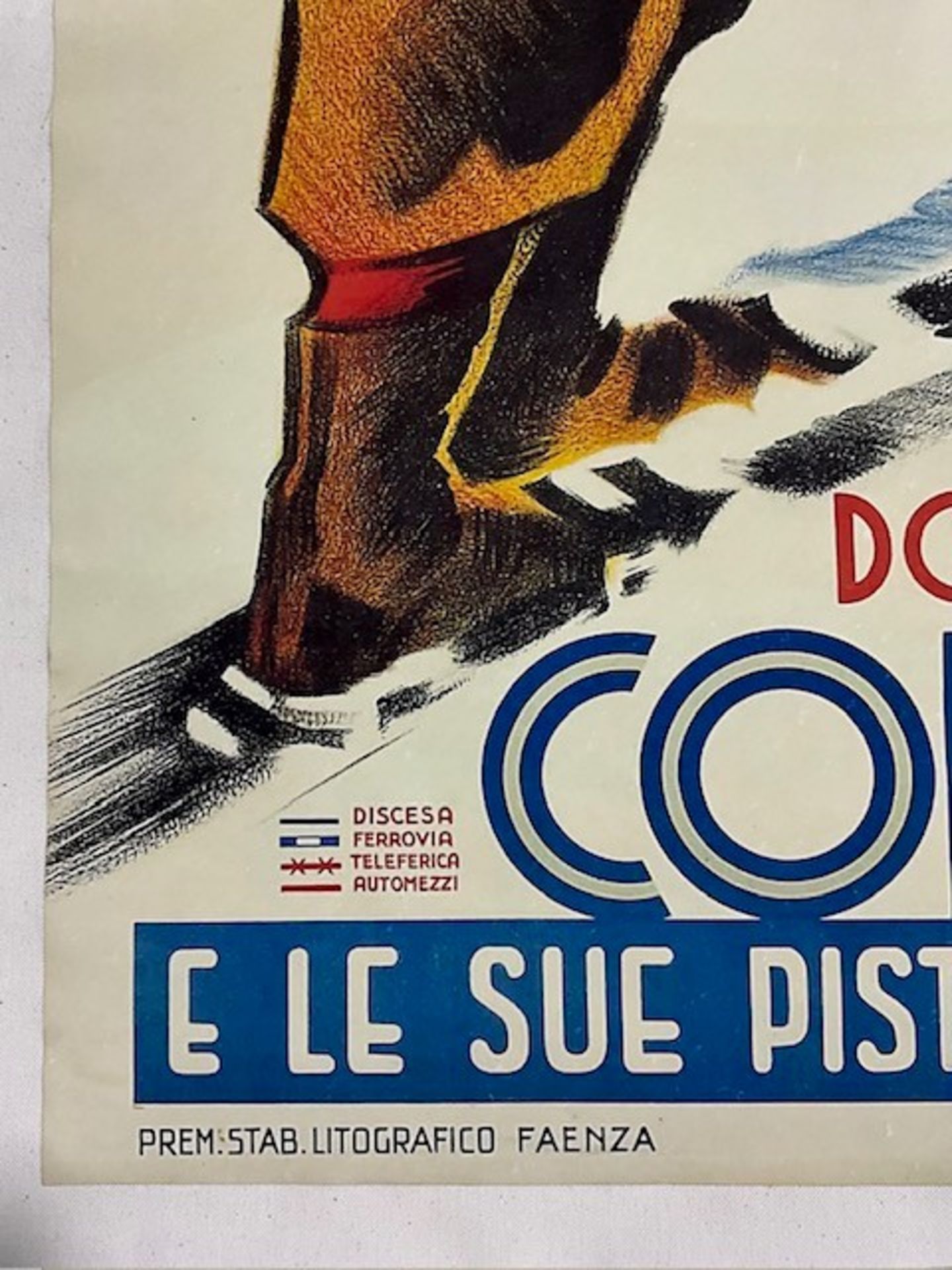 Dolomiti Cortina Italian Ski Poster - Image 2 of 10