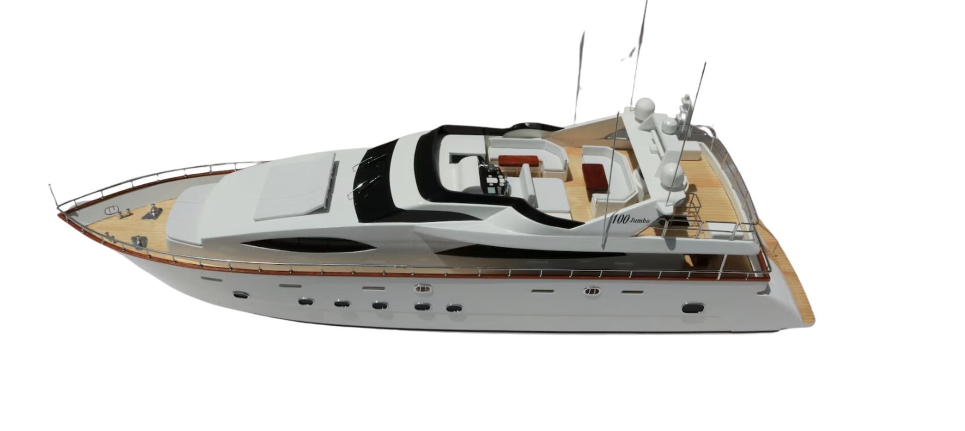 Azimut 100 Yacht Wooden Scale Desk Display - Image 7 of 8