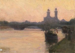 Henry Ossawa Tanner "The Seine, 1902" Offset Lithograph