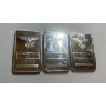 Deutsche Reichsbank Silver Bars (3)