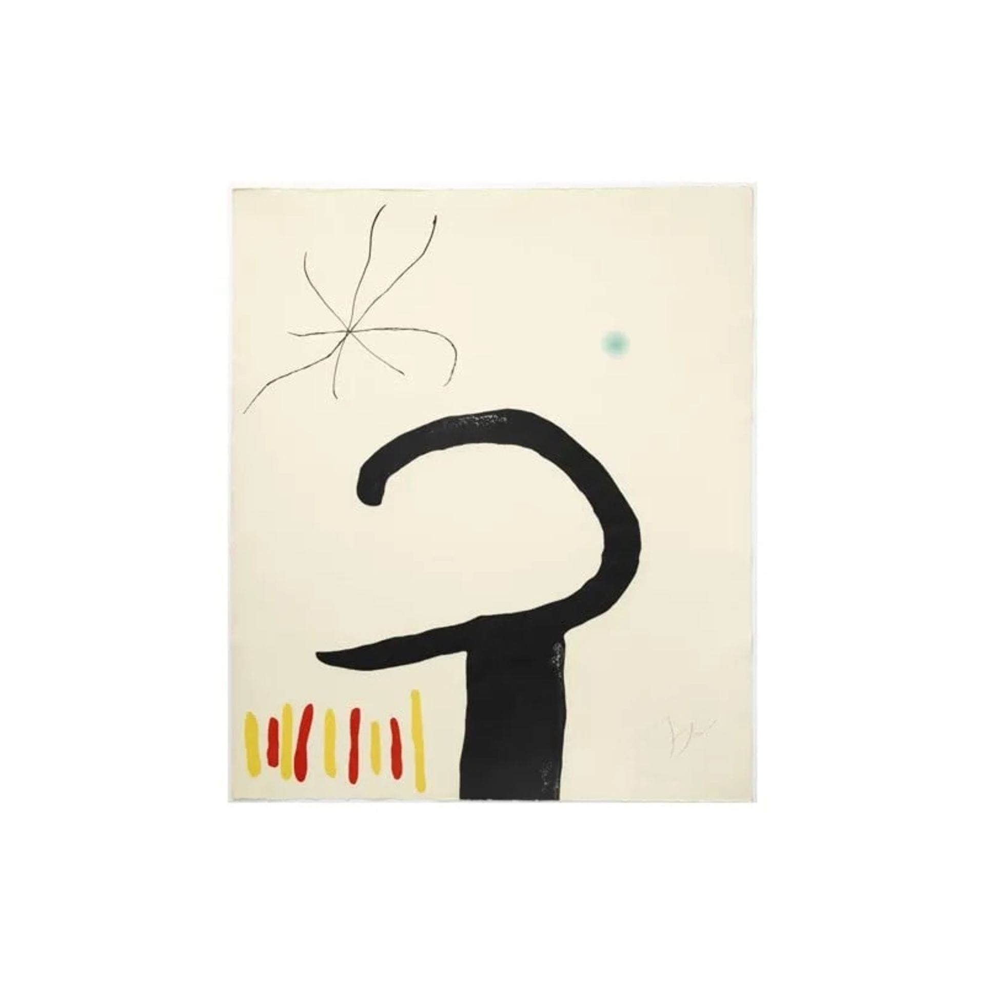 Joan Miro "Espriu, 1975" Screenprint