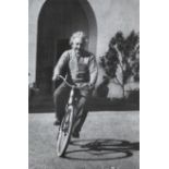 Albert Einstein "On Bicycle" Print