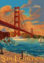 San Francisco, California Travel Poster