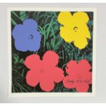 Andy Warhol "Flowers" Offset Lithograph Hnad Numbered