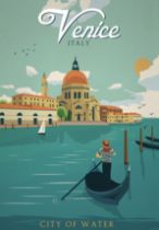 Venice, Italy Travel Poster