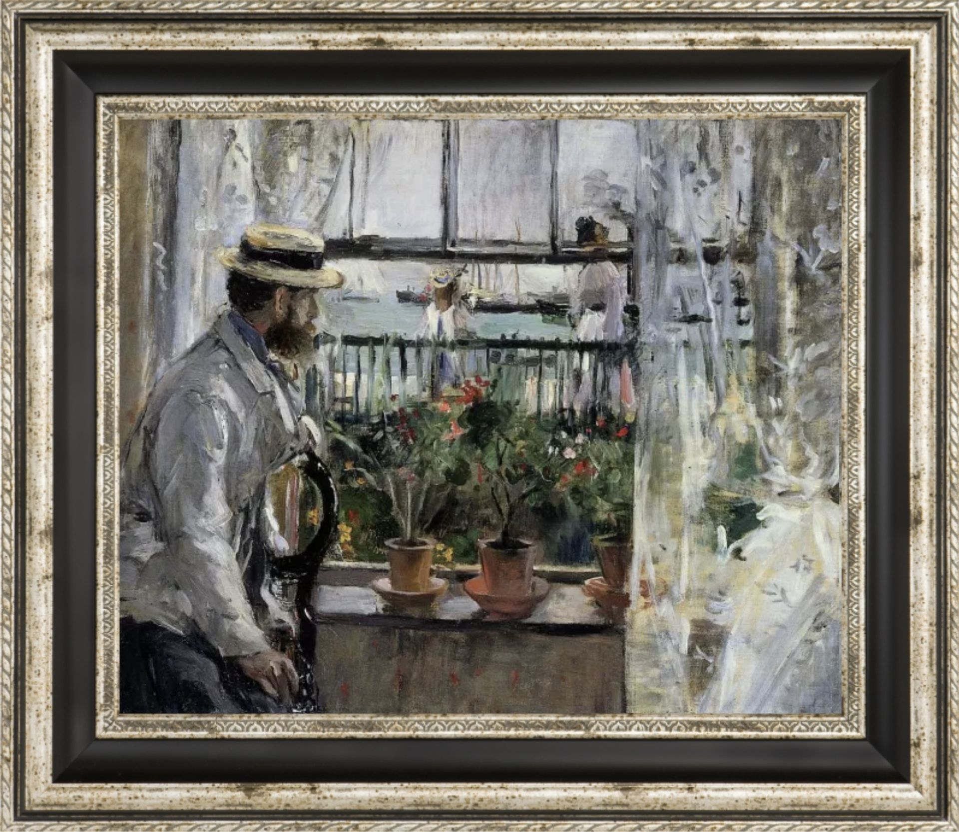 Berthe Morisot "Eugene Manet, Isle of Wight" Oil Painting