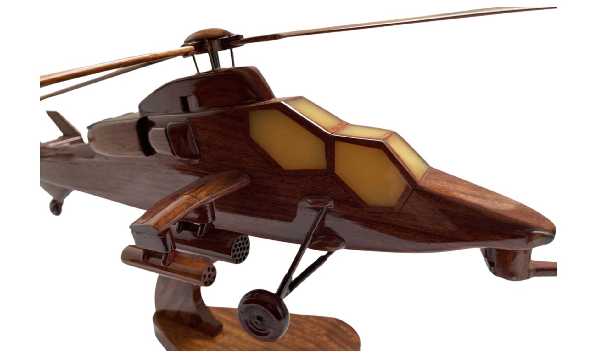 Eurocopter / Airbus Tiger Wooden Scale Desk Display Model - Image 7 of 7