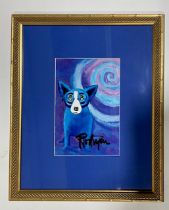 Blue Dog Signed Print