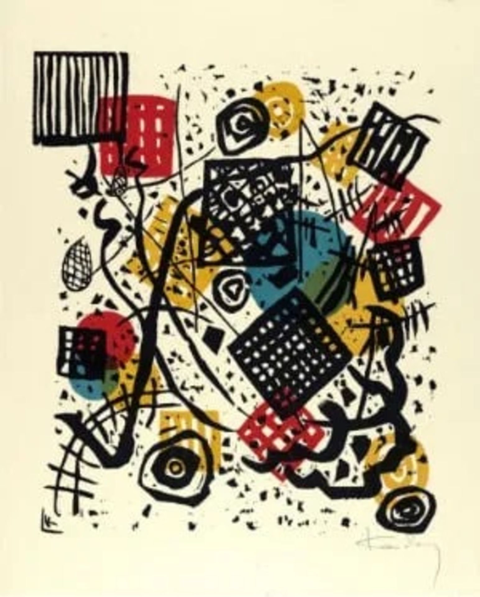 Vasily Kandinsky "Kleine Welten V, 1922" Print