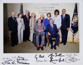 FIVE PRESIDENTS AND FIRST LADIES PHOTOGRAPH
