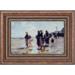 John Singer Sargent "Oyster Gatherers of Cancale" Oil Painting