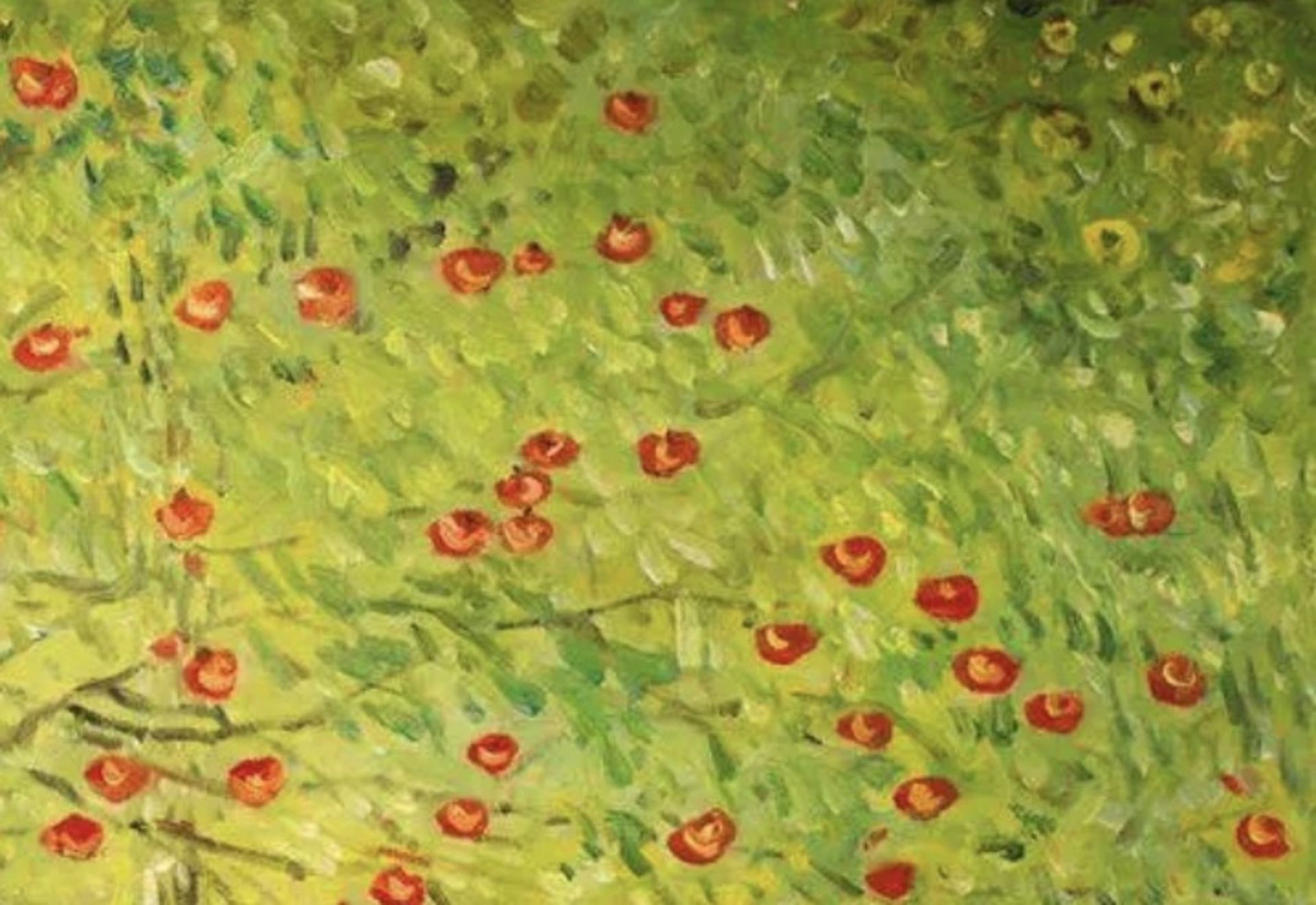 Gustav Klimt "The Apple Tree, 1912" Oil Painting - Image 4 of 5