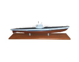 German U Boat Wooden Scale Model Display