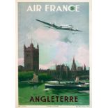 Air France, Angleterre Travel Poster