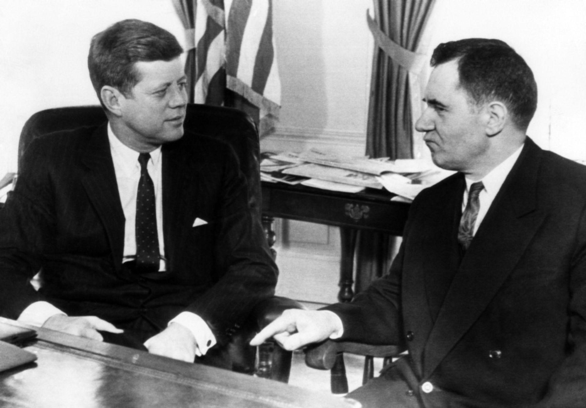 John F. Kennedy "Office Meeting" Photo Print
