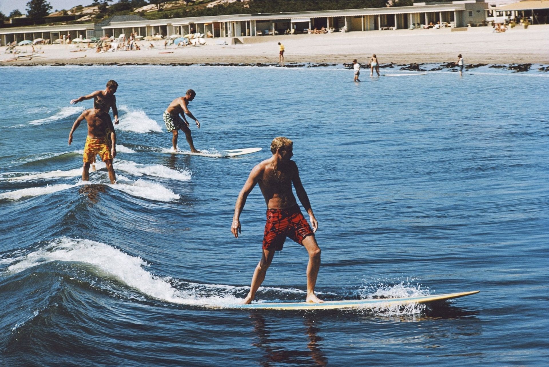 Slim Aarons "Surfing Brothers, Baileys Beach, 1965" C Print