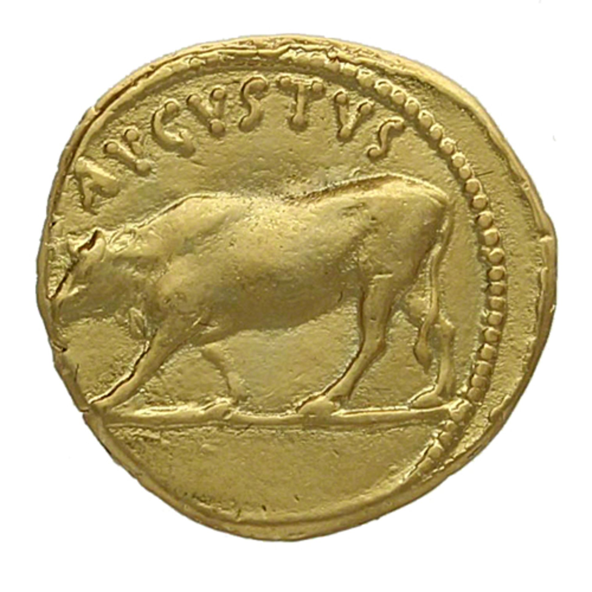 Augustus Octavian Gold Auerus 27BC Coin - Image 2 of 2