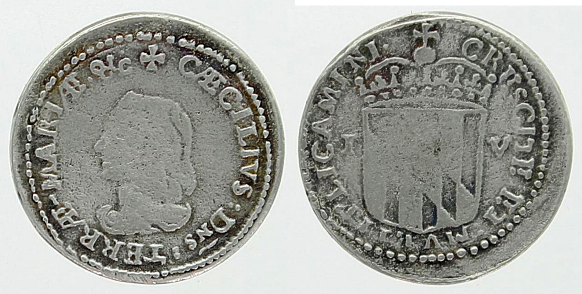 Maryland, Lord Baltimore 1658 Coins - Bild 4 aus 4