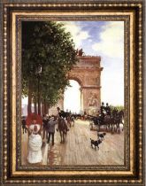 Jean Beraud "Arc De Triomphe, Paris" Oil Painting