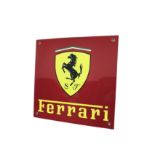 Ferrari Aluminum Garage Wall Display