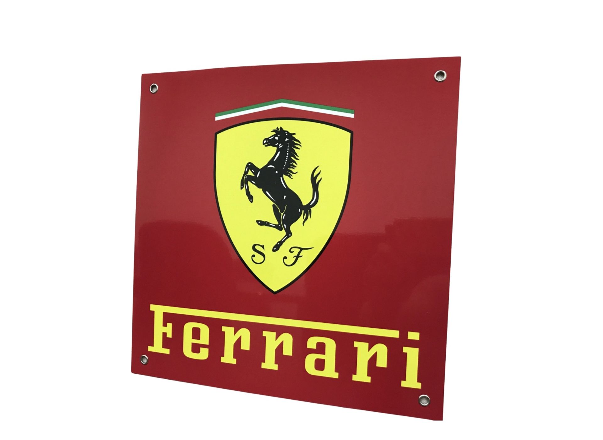 Ferrari Aluminum Garage Wall Display