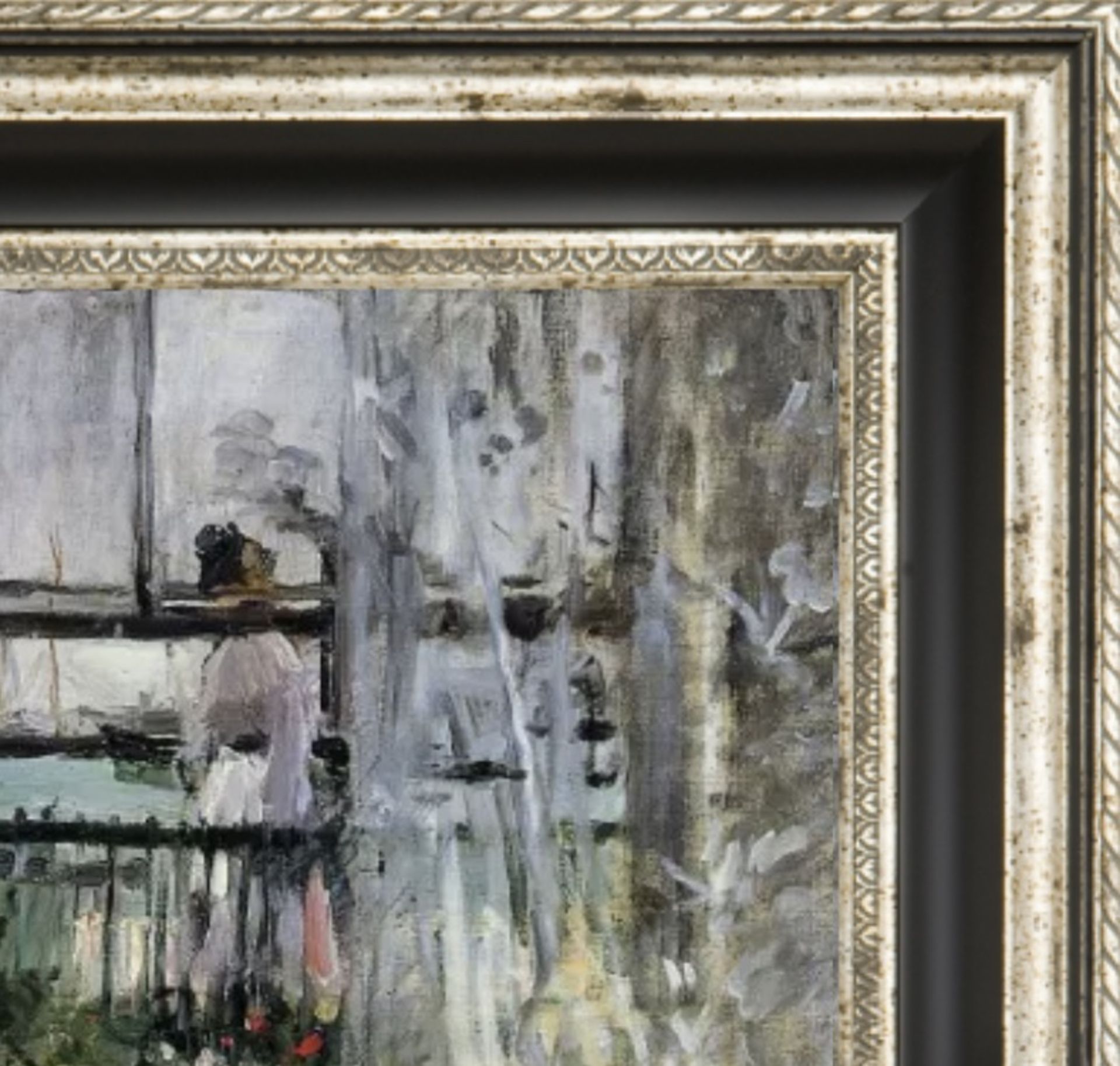 Berthe Morisot "Eugene Manet, Isle of Wight" Oil Painting - Image 4 of 5