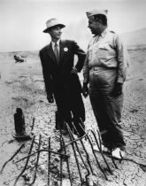 Robert Oppenheimer "With General Leslie Groves, Trinity Test Site, 1945" Photo Print