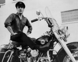 Elvis Presley "On Motorcycle" Print