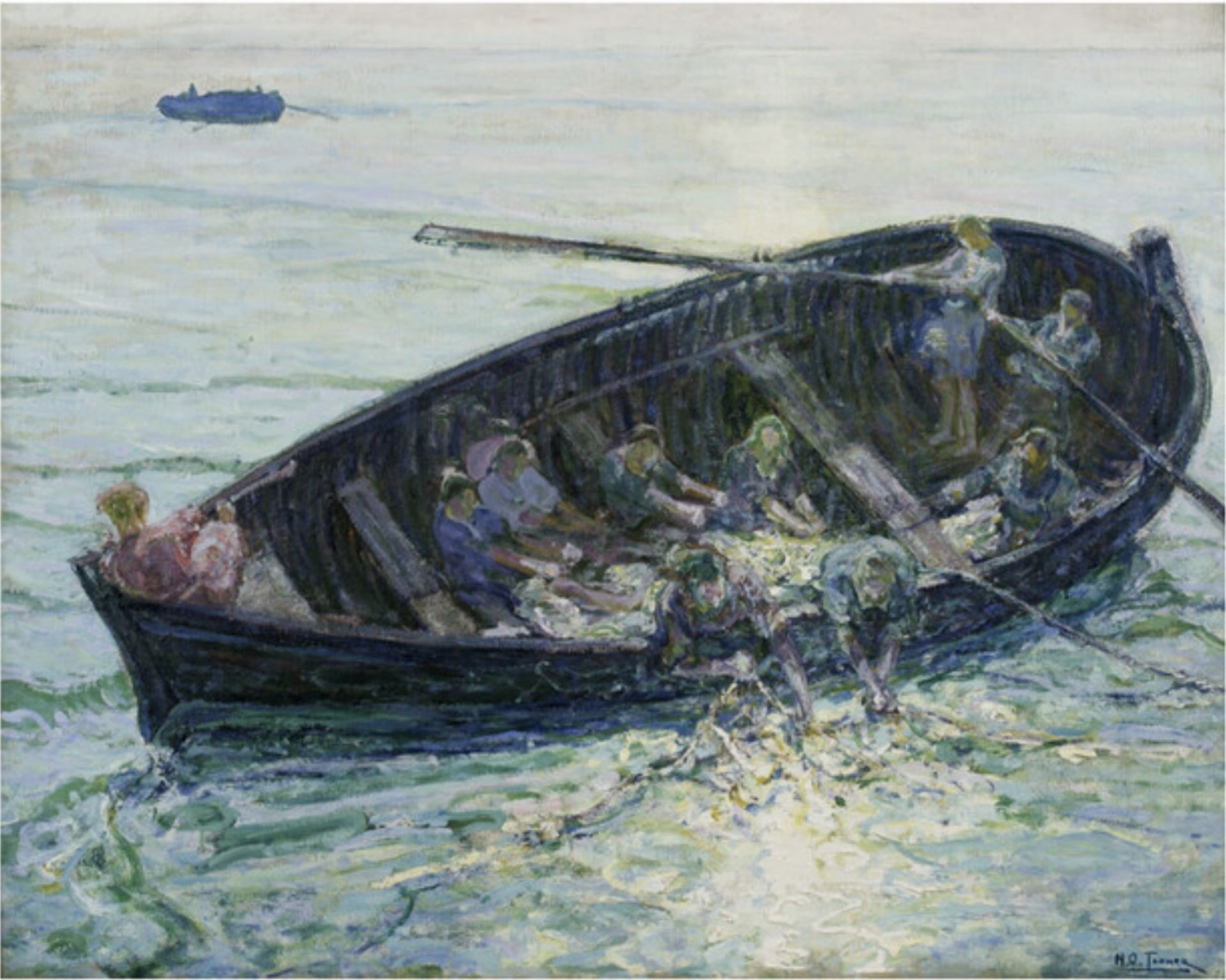 Henry Ossawa Tanner "The Miraculous Haul of Fishes, 1914" Offset Lithograph