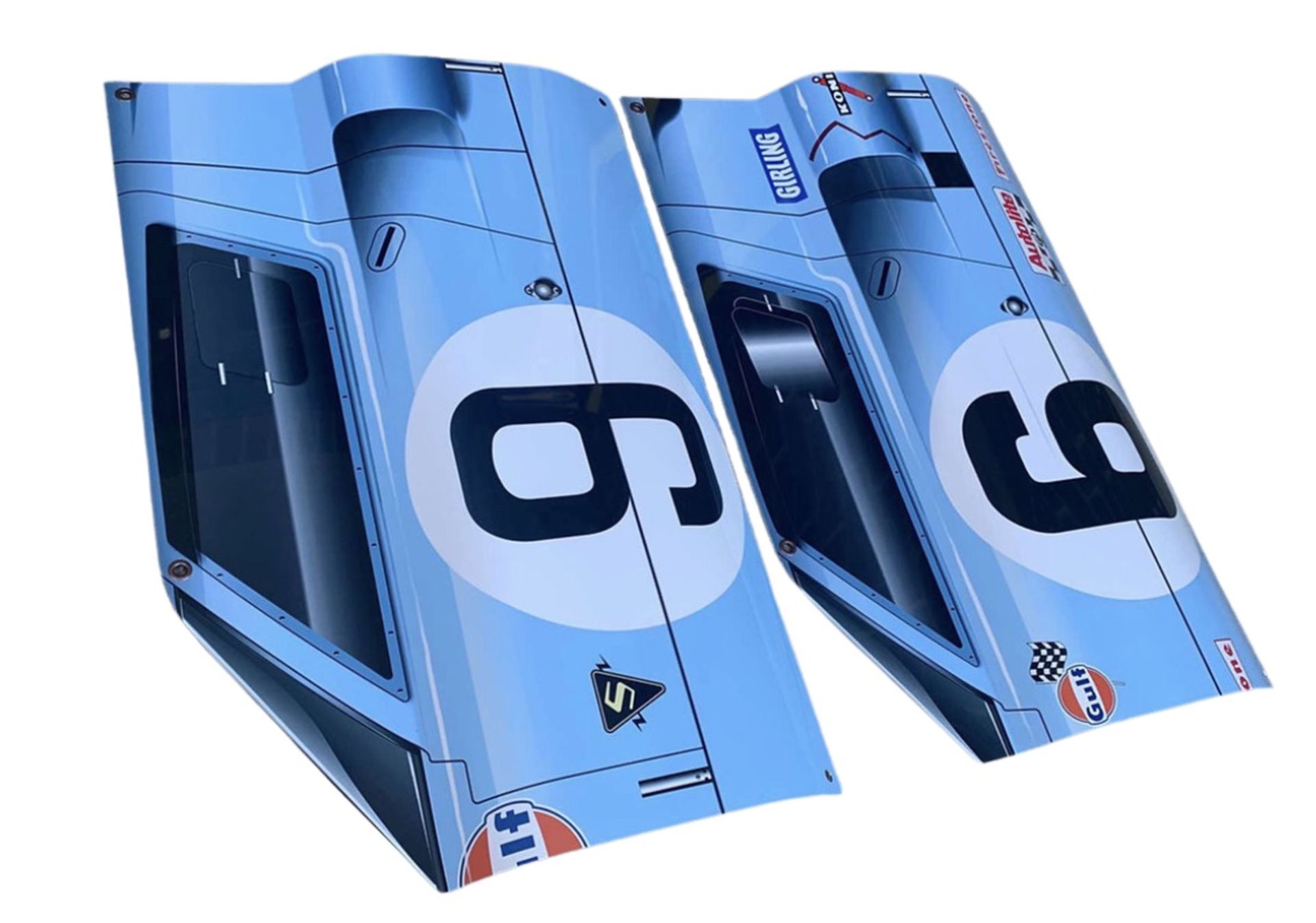 Pair of Ford GT40 Aluminum Garage Wall Displays - Image 3 of 4
