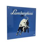 Lamborghini Aluminum Garage Wall Display