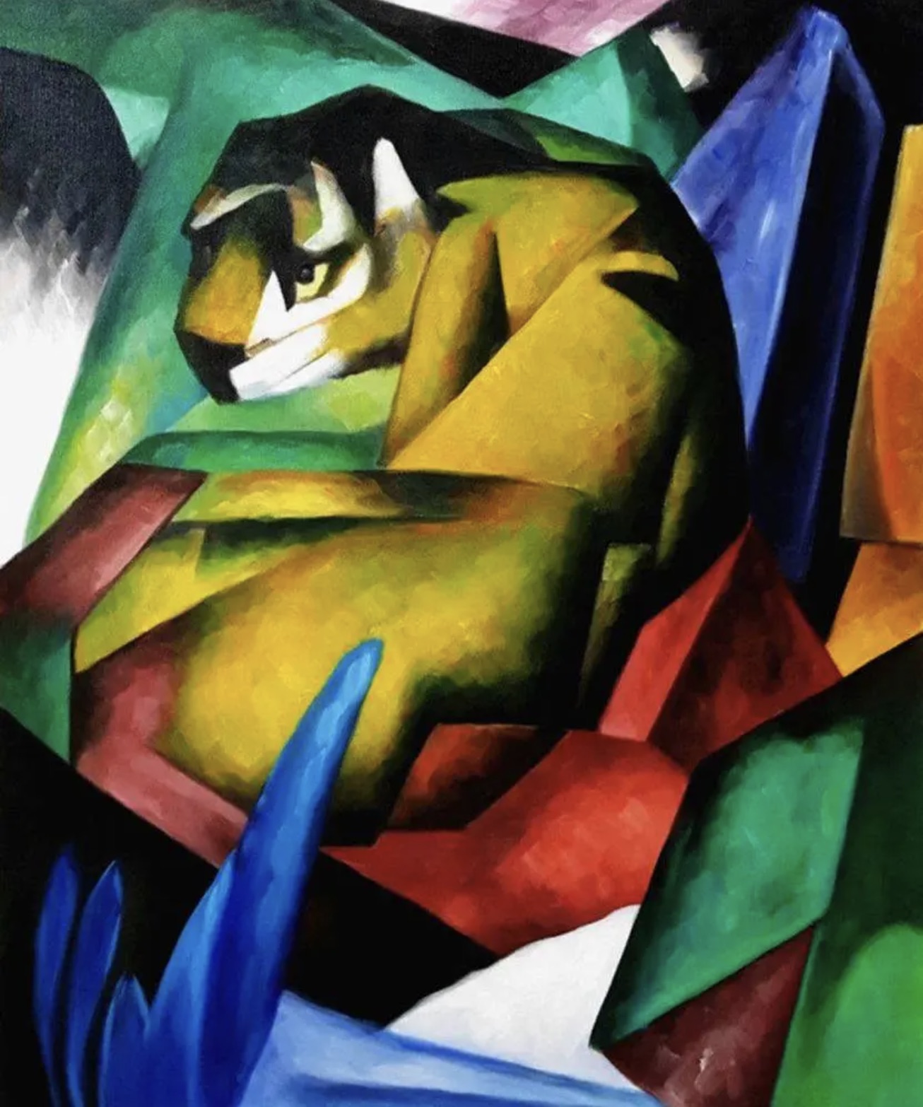 Franz Marc "The Tiger, 1912" Oil Painting