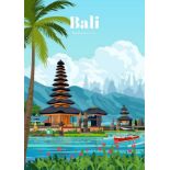 Bali, Indonesia Travel Poster