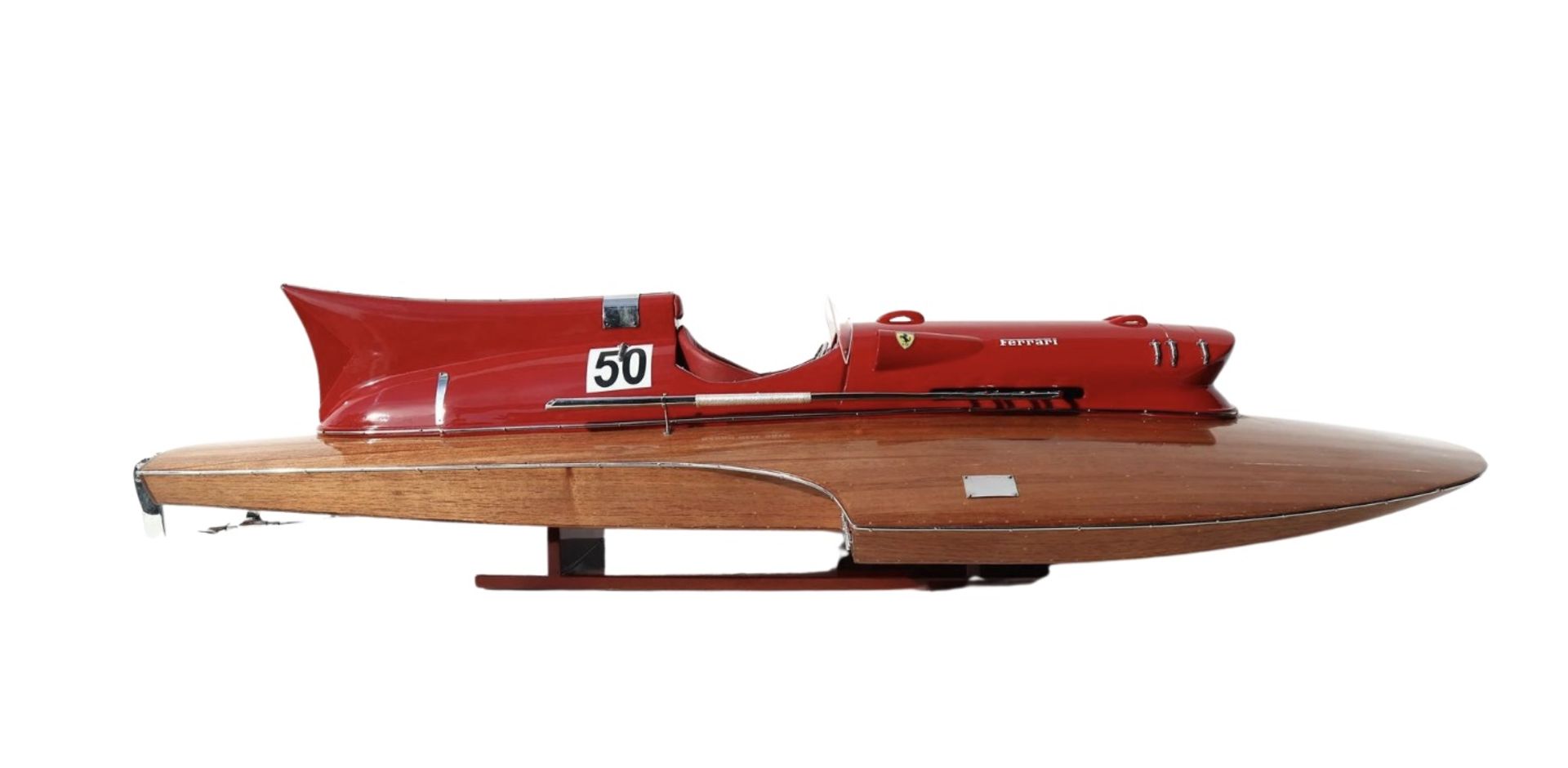 Ferrari Hydroplane "Arno XI" Wooden Scale Desk Model Display - Bild 7 aus 9