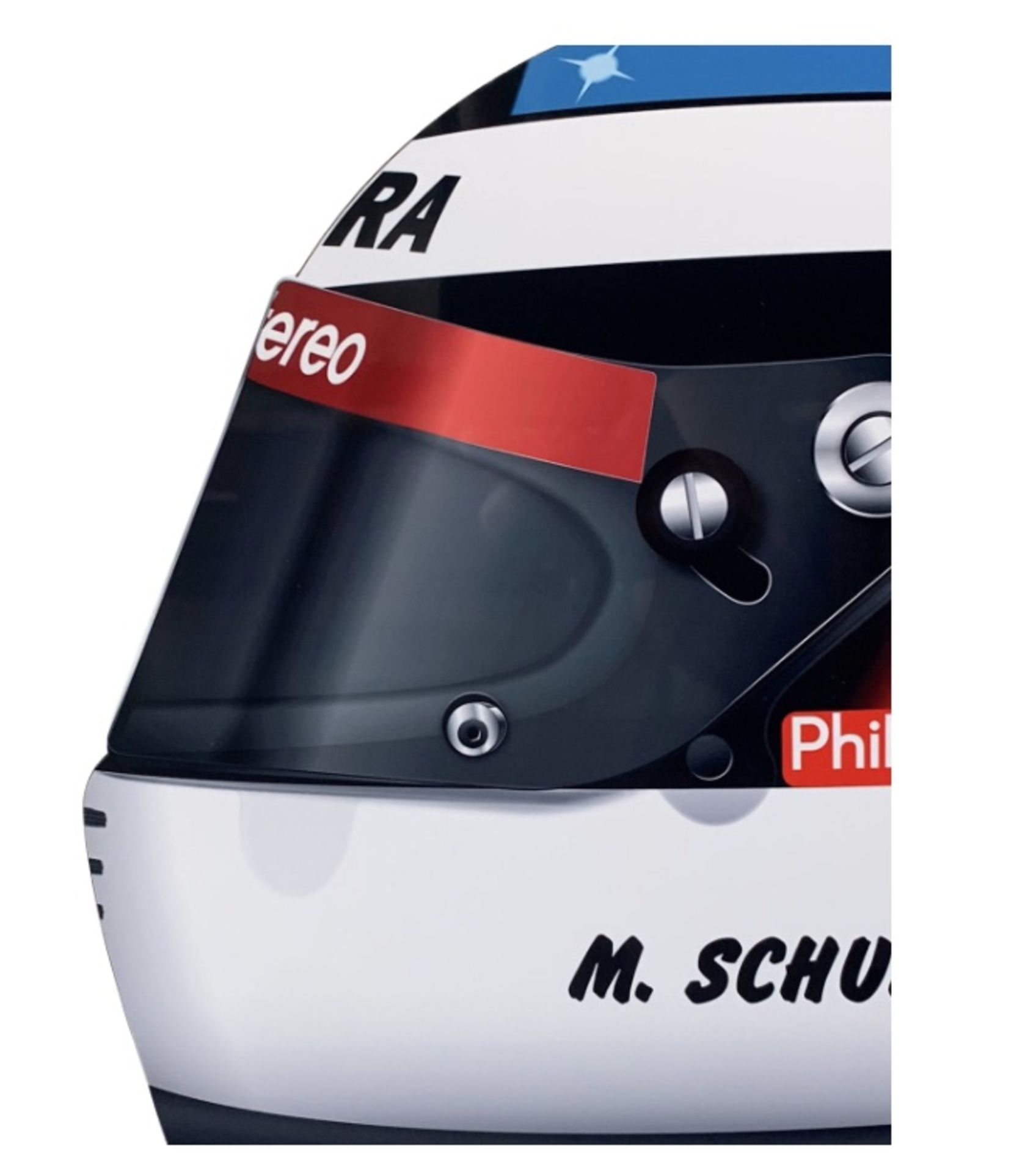 Michael Schumacher 1991 F1 Helmet Aluminum Garage Wall Display - Image 2 of 6
