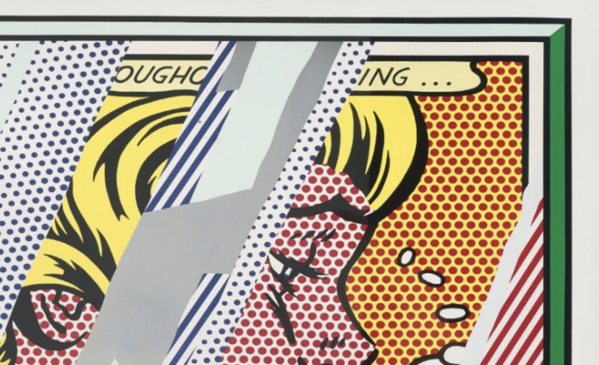 Roy Lichtenstein "Reflections on Girl, 1990" Plate Signed Offset Lithograph - Image 4 of 5