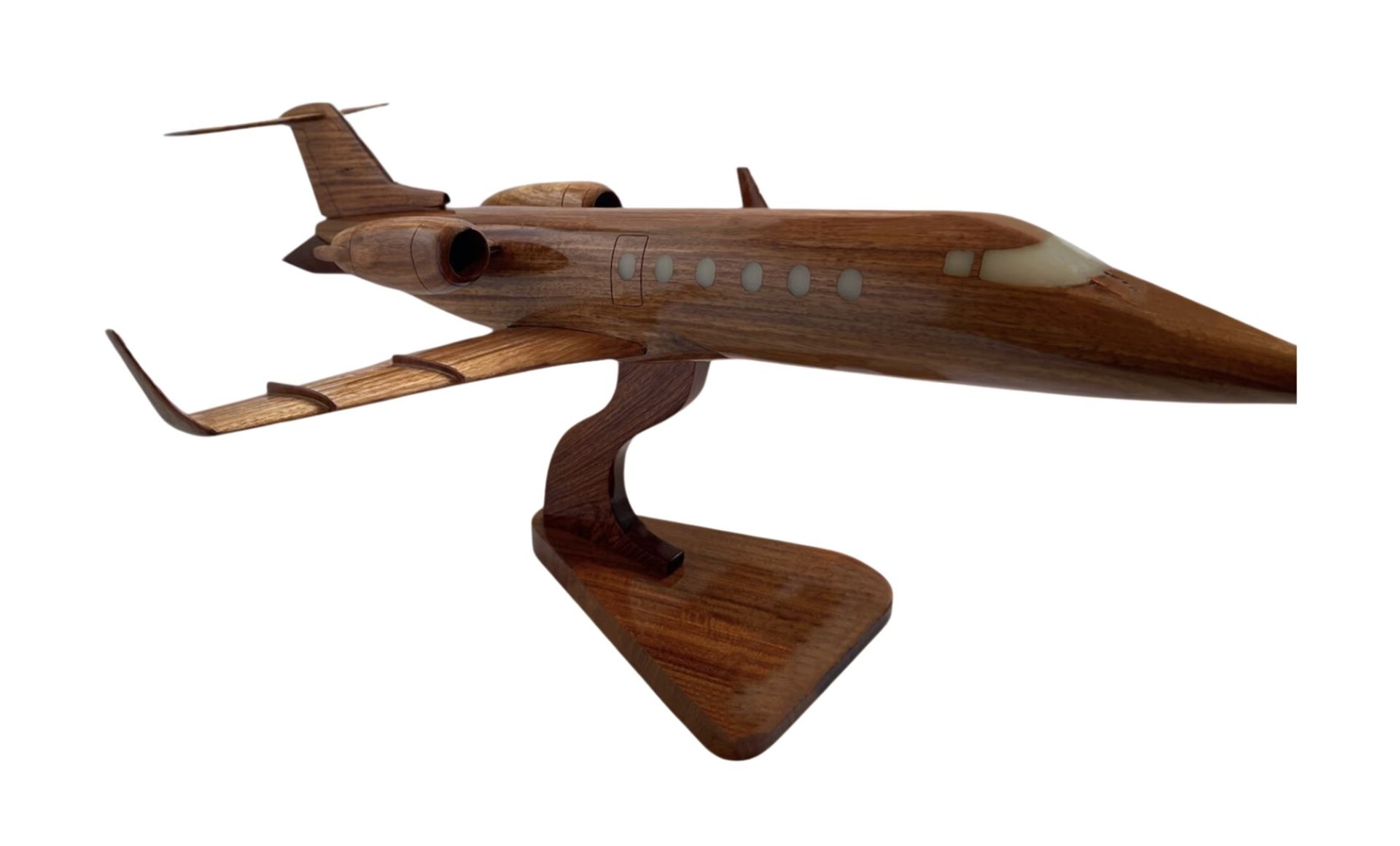 Lear Jet 60 Wooden Scale Desk Model - Image 9 of 9