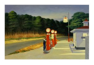 Edward Hopper "Gas, 1940" Oil Painting