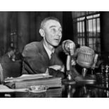 Robert Oppenheimer "Testifying, June 13, 1949" Photo Print