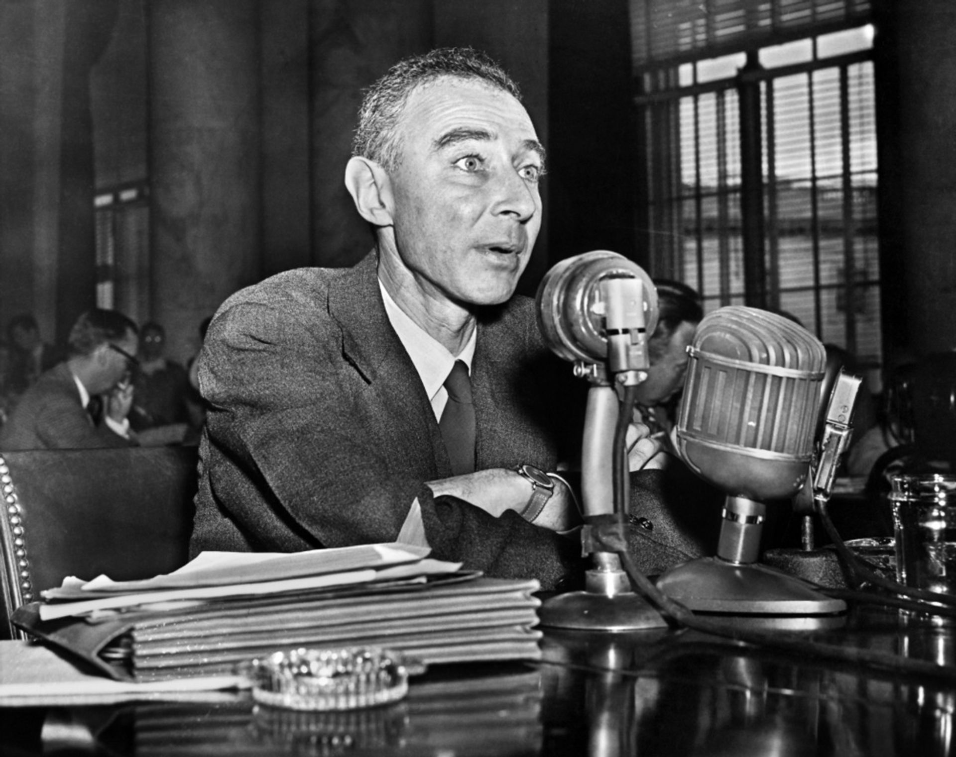 Robert Oppenheimer "Testifying, June 13, 1949" Photo Print