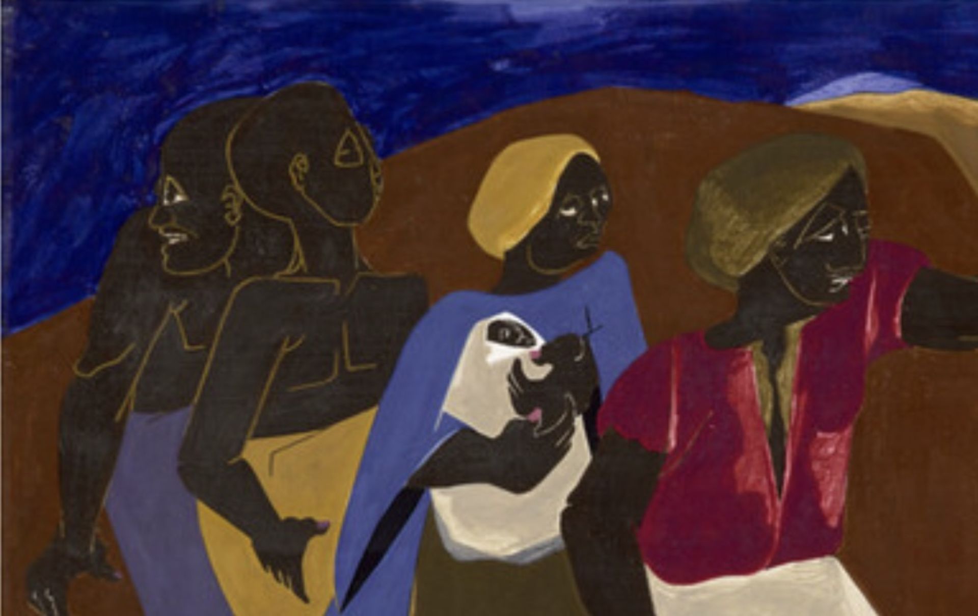 Jacob Lawrence "Forward, 1967" Offset Lithograph - Image 3 of 5