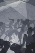 Aaron Douglas "Congo, 1928" Offset Lithograph