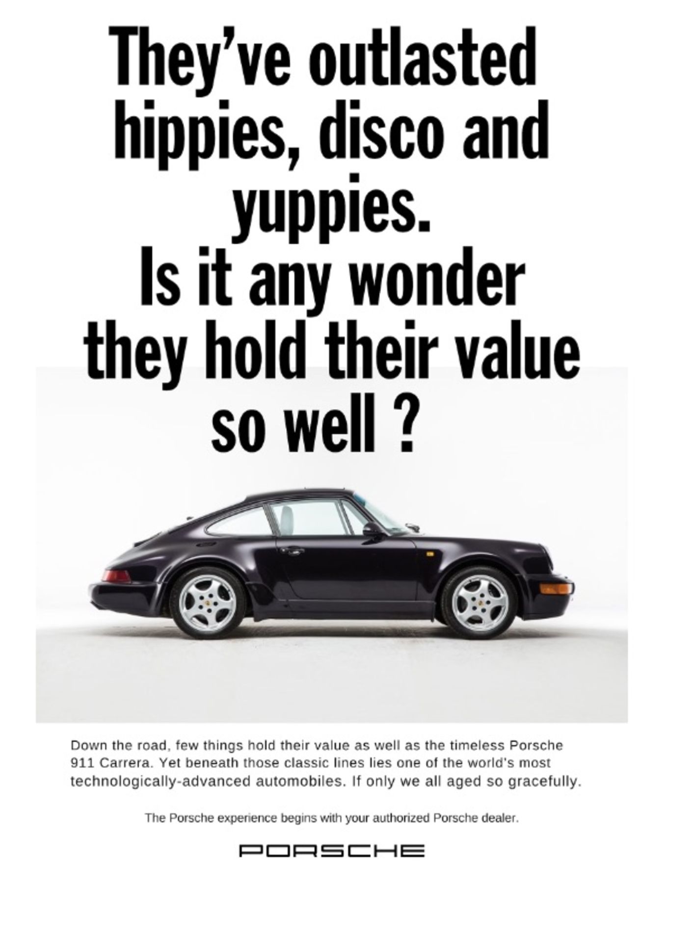 Porsche 911 Advertisement