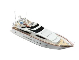 Azimut 100 Yacht Wooden Scale Desk Display