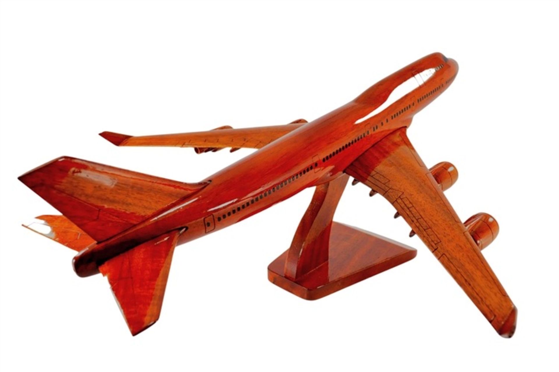 Boeing 747 Wooden Scale Desk Display - Image 4 of 4