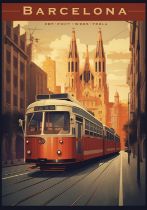 Barcelona Travel Poster