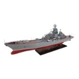 Pyotr Velikiy Russian Kirov Class Battleship Wooden Scale Desk Display Model